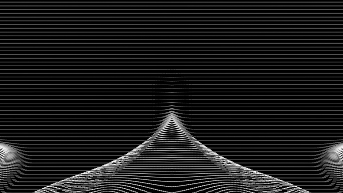 【4K时尚背景】黑白光线艺术曲线虚拟暖场