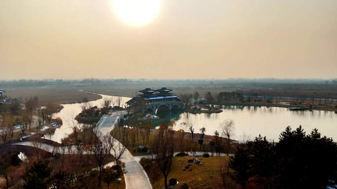 西安渼陂湖水系生态文化旅游区