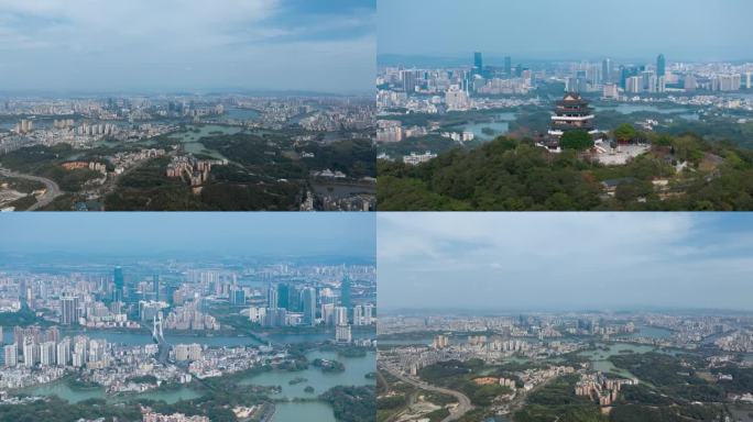 航拍惠州大景、高榜山4k延时合集