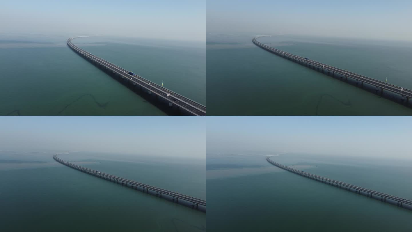 航拍青岛跨海大桥-2 原素材