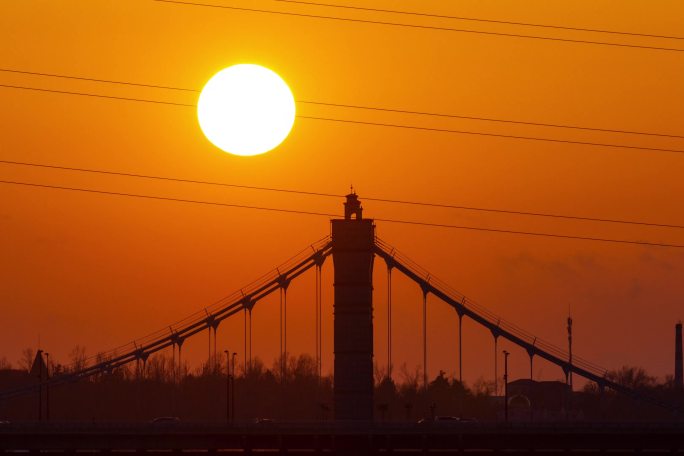 兴隆大桥夕阳