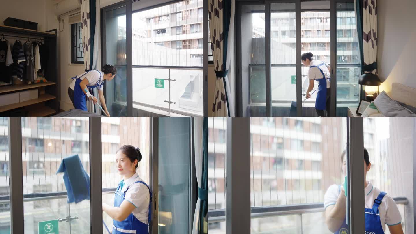 4k家政保洁擦窗户玻璃物业服务