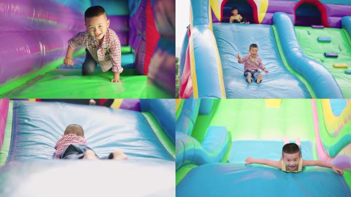 小朋友滑滑梯 气垫滑梯 充气城堡