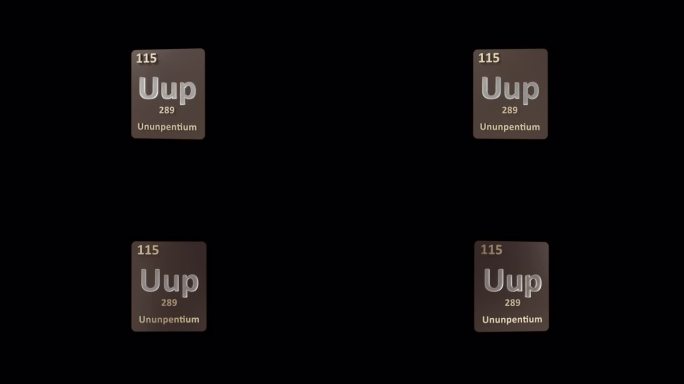 Ununpentium周期表3d动画