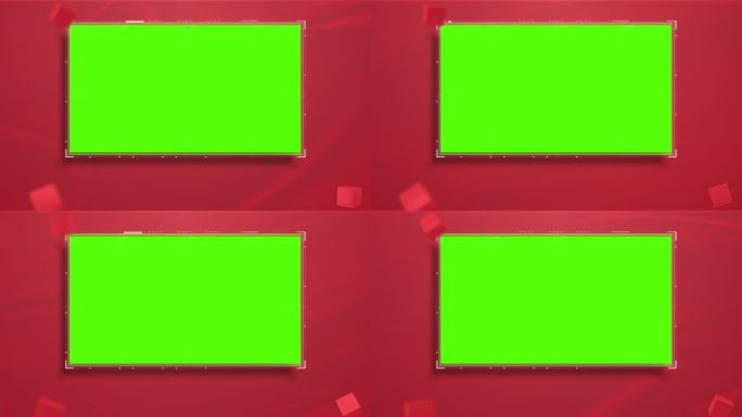 红色视频框绿幕