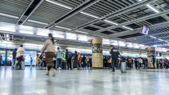 4k延时拍摄——深圳地铁站，中国