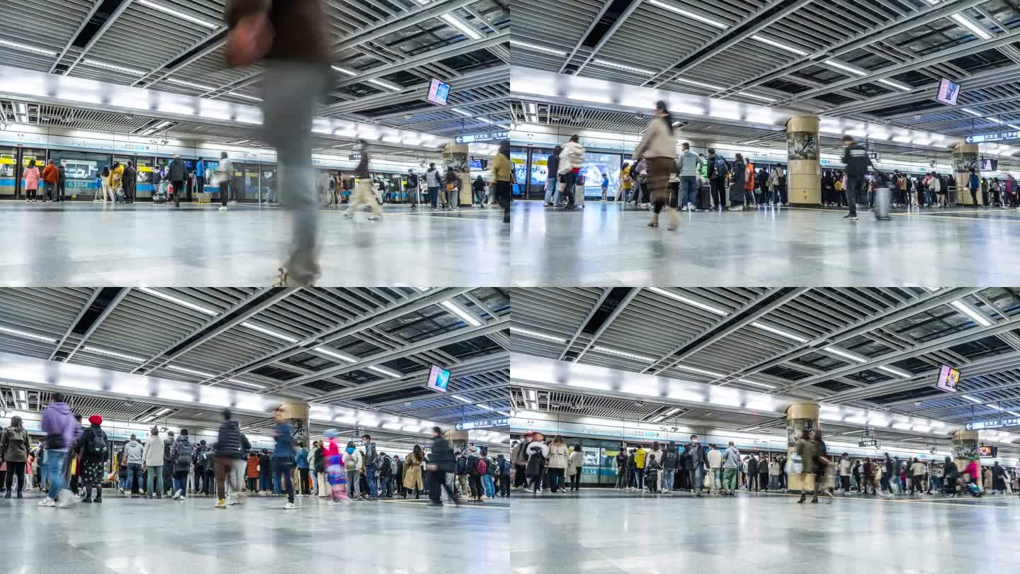 4k延时拍摄——深圳地铁站，中国