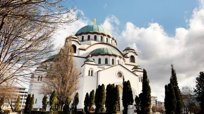 圣萨瓦大教堂或Hram Svetog Save教堂，塞尔维亚贝尔格莱德