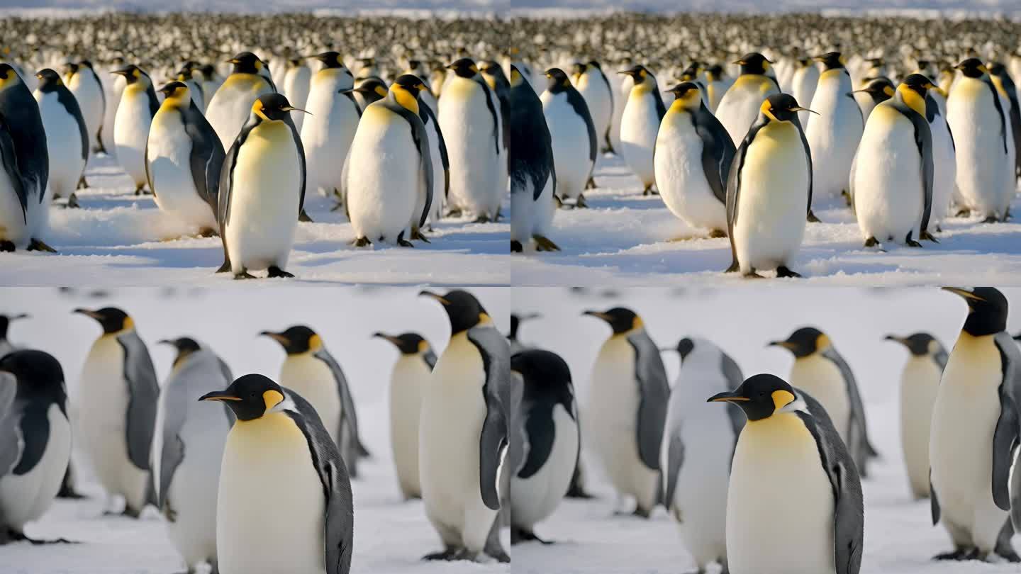 北极 企鹅 企鹅群A025