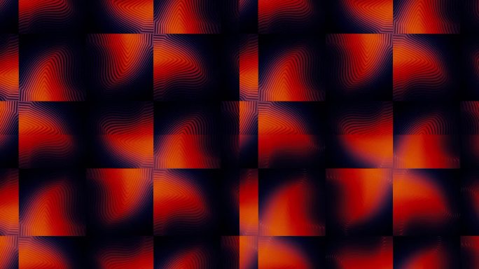 红色和紫色的图案。运动。在动画中，方块上的大浮动线创造出一种恍惚的效果。高品质4k画面