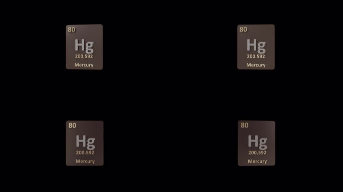 汞元素周期表3d动画
