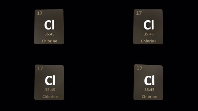 氯元素周期表3d动画