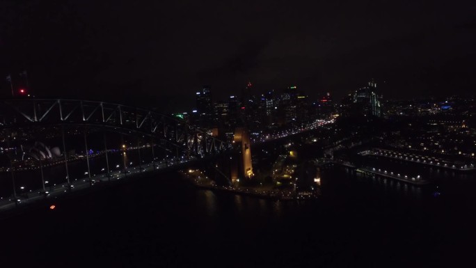 悉尼海港的夜景