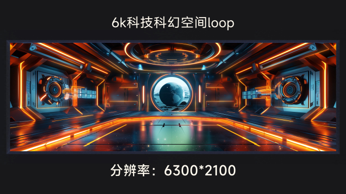 6k科技科幻空间loop