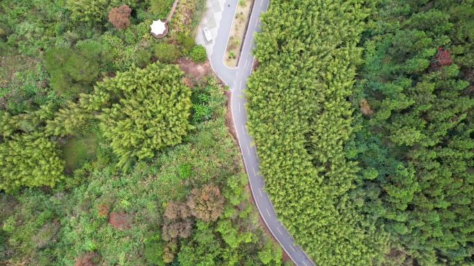 韶关丹霞大道山间公路最美旅游公路航拍