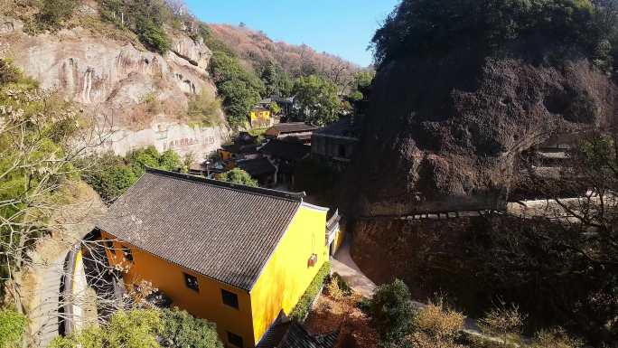 绍兴市新昌县大佛寺 穿越机