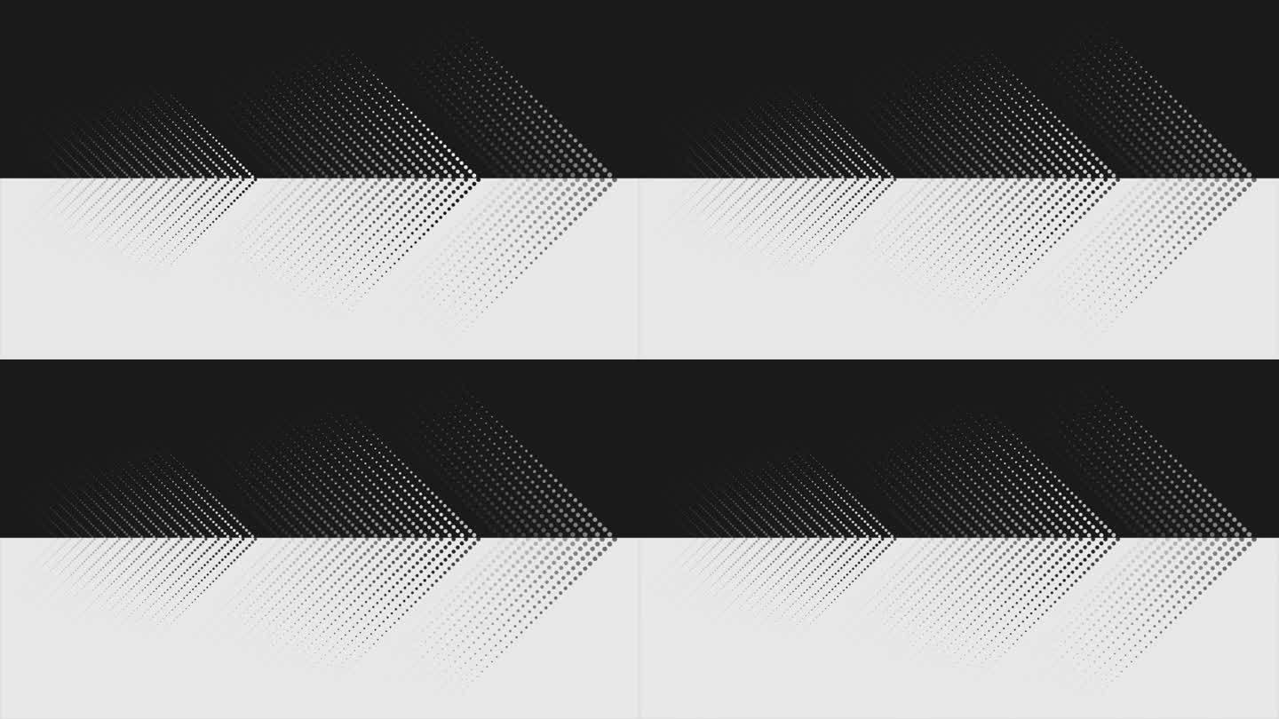 抽象的黑白点箭头几何技术运动背景