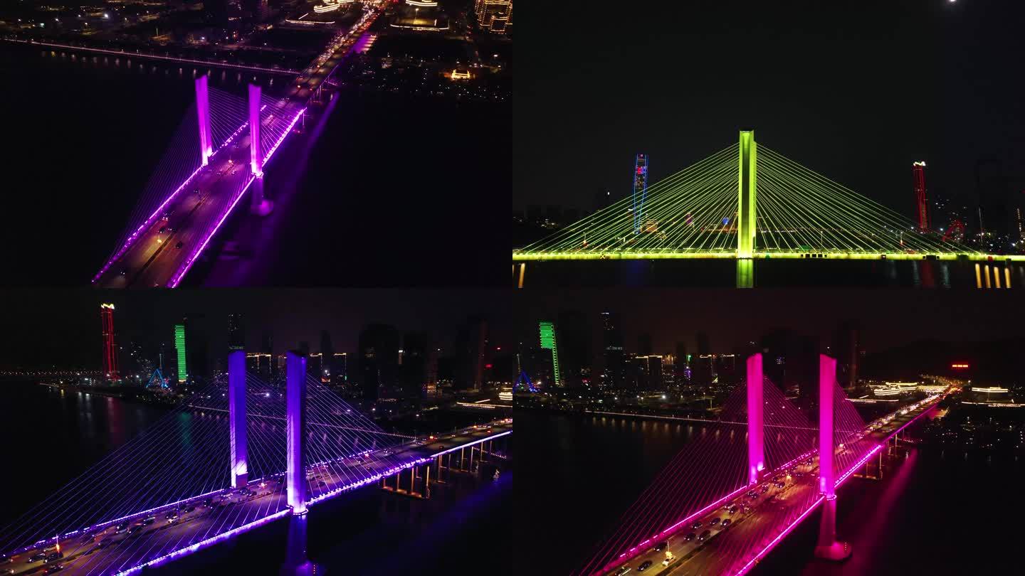 珠海横琴大桥夜景【4K航拍】