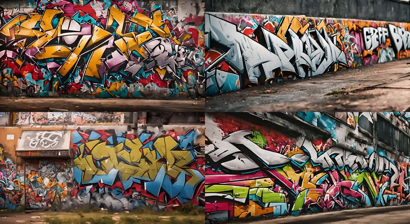 4K高质量潮流艺术街头涂鸦、嘻哈文艺