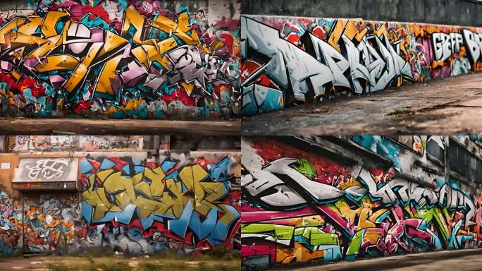 4K高质量潮流艺术街头涂鸦、嘻哈文艺