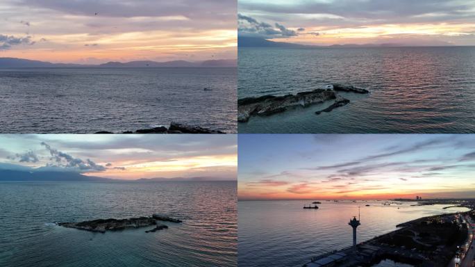 土耳其沿海落日