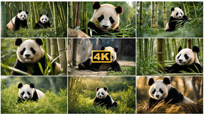 熊猫大熊猫小熊猫熊猫吃竹子