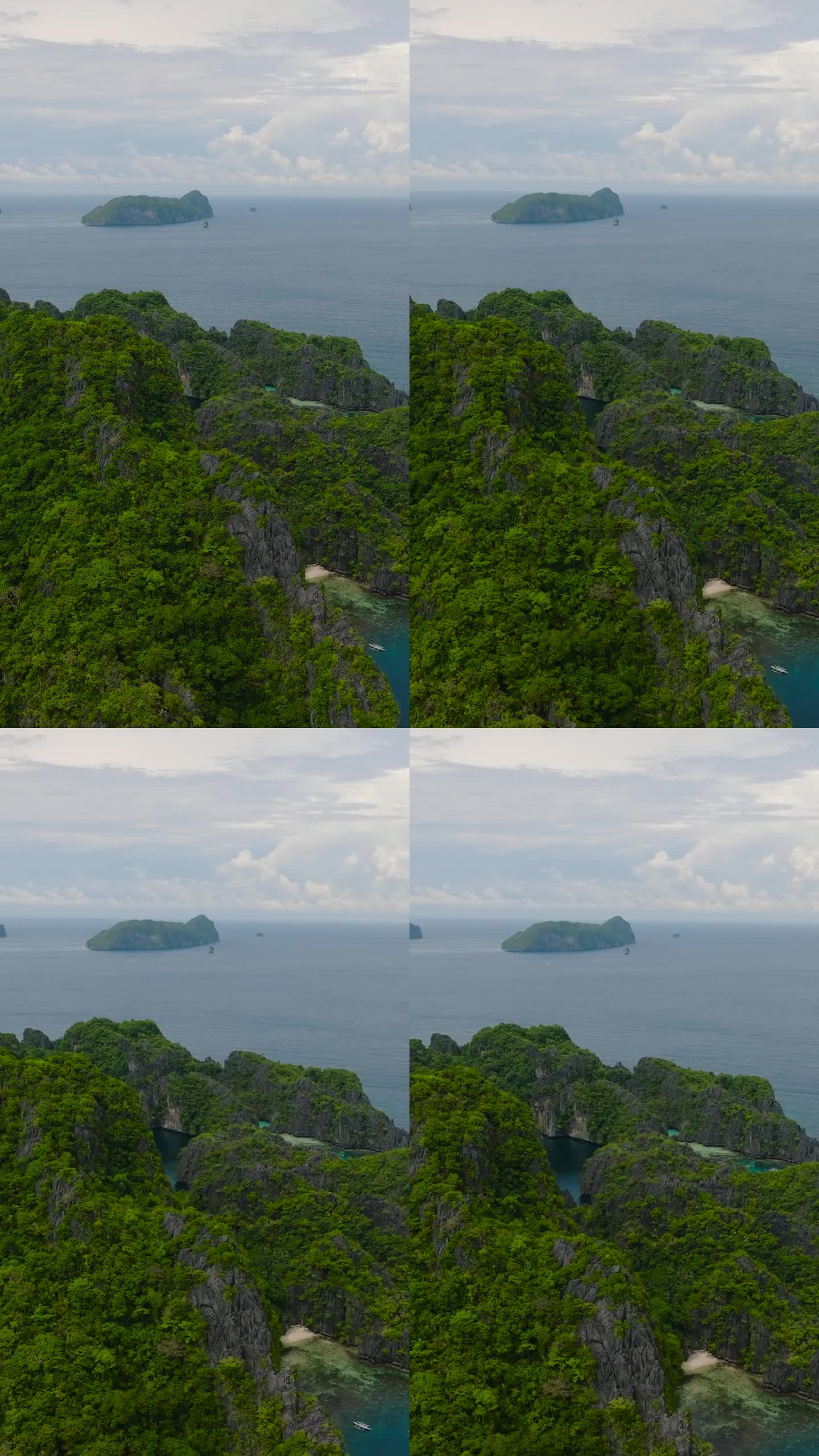 巴拉望岛爱妮岛的米尼洛克岛。菲律宾。
