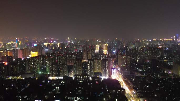 西安大景航拍夜景