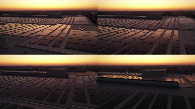 城市屋顶分布式光伏太阳能板