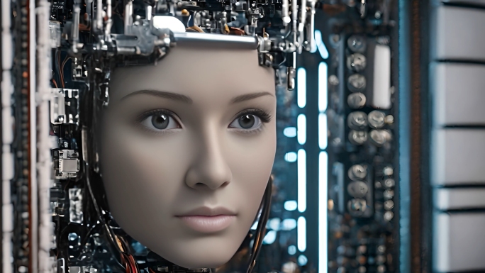 AI机器人人工智能马斯克芯片未来科技科幻