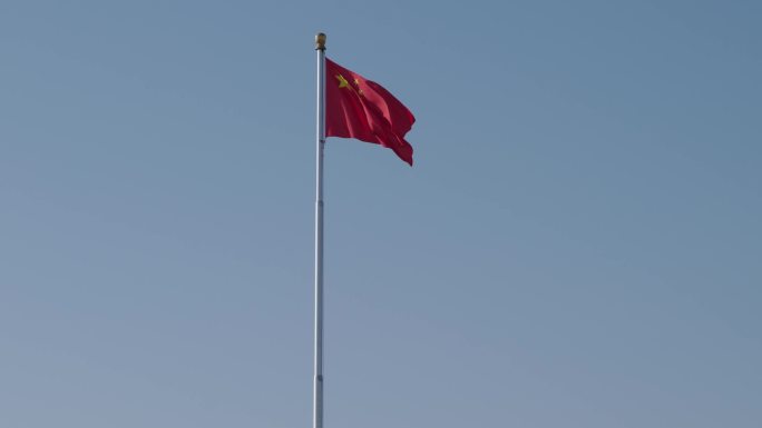 天安门广场红旗飘飘