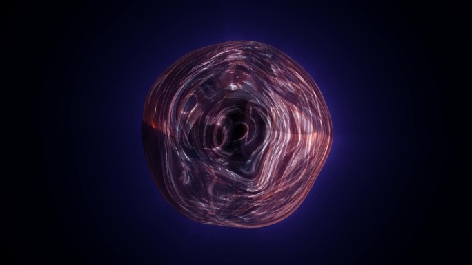 液体能量等离子体未来魔法圆球球。抽象的背景。视频在高品质的4k，运动设计