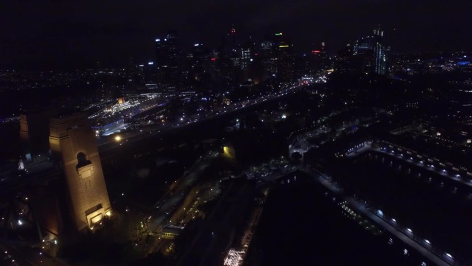 悉尼海港的夜景