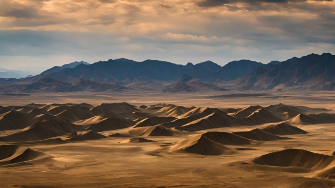 雅丹地貌无人区罗布泊新疆南八仙沟壑纵横