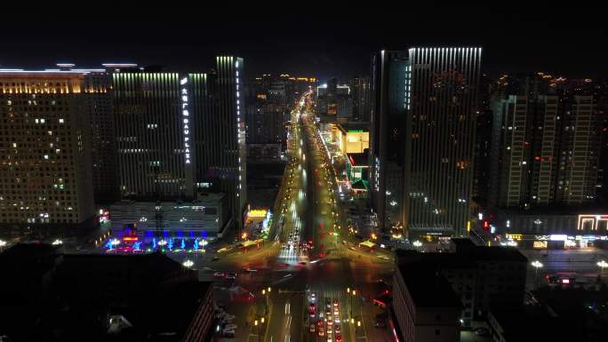 大同夜景延时大同宣传片大同片头山西古城