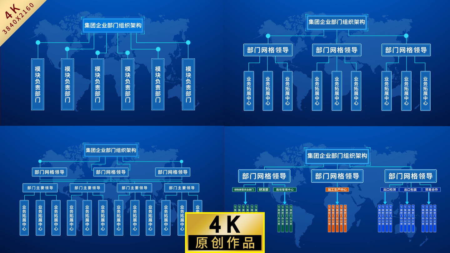 组织架构图AE模板