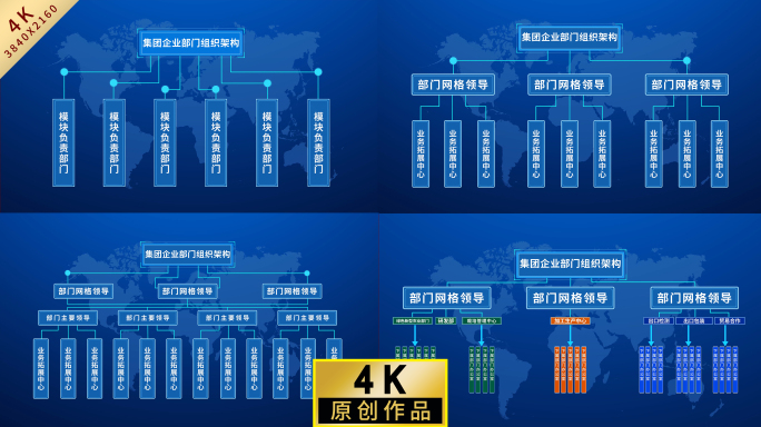 组织架构图AE模板