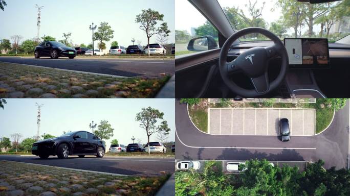 4K新能源无人驾驶汽车-自动泊车
