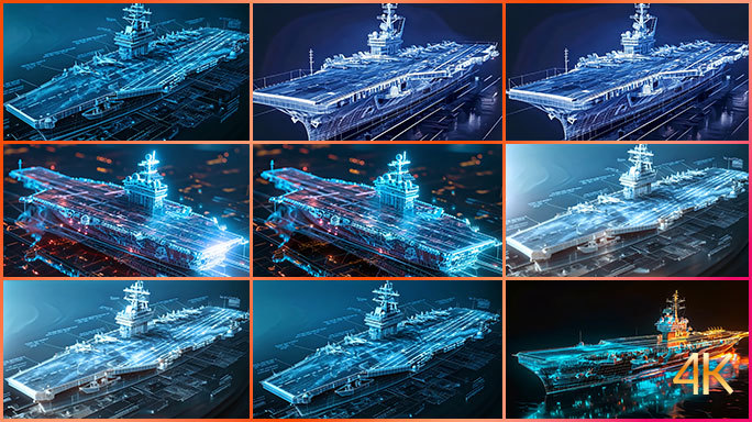 合集现代化航母结构蓝图 国防科技现代化