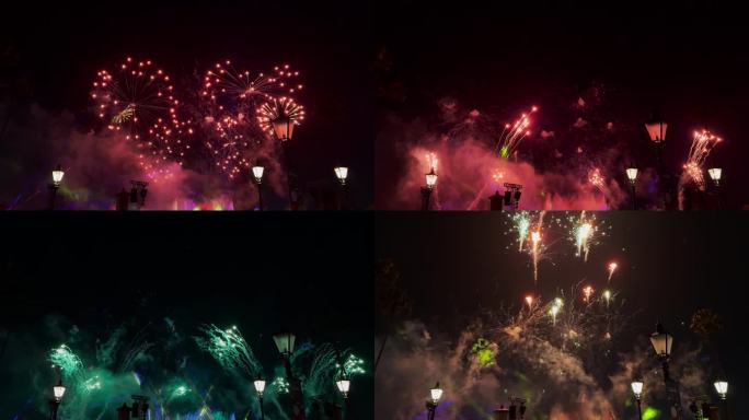 2024年10月02日，佛罗里达州奥兰多——迪士尼EPCOT主题公园闭幕派对上的烟花。