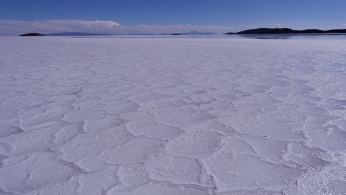 玻利维亚乌尤尼盐滩蒸发盐湖的斑块格局