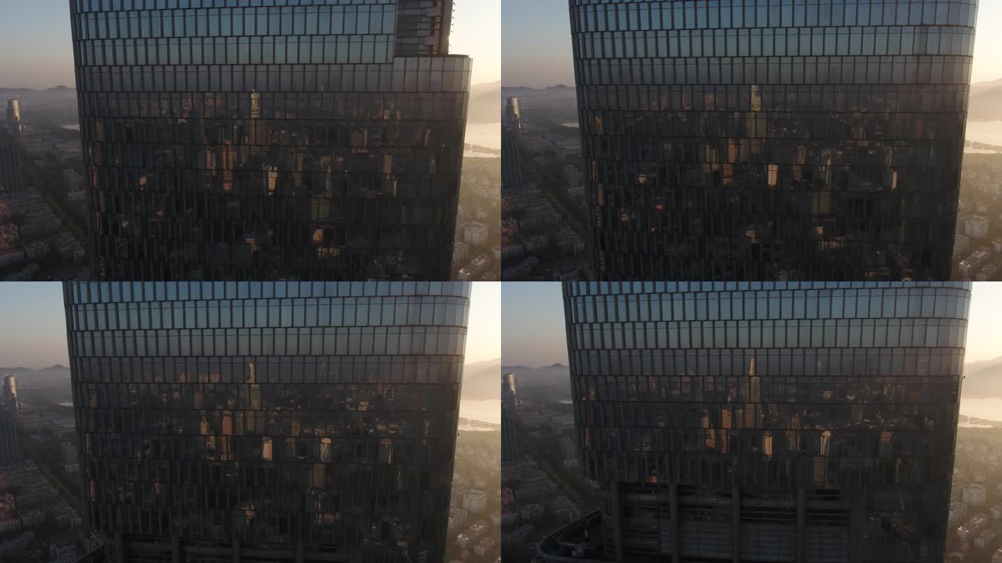 南京紫峰大厦城市航拍4k