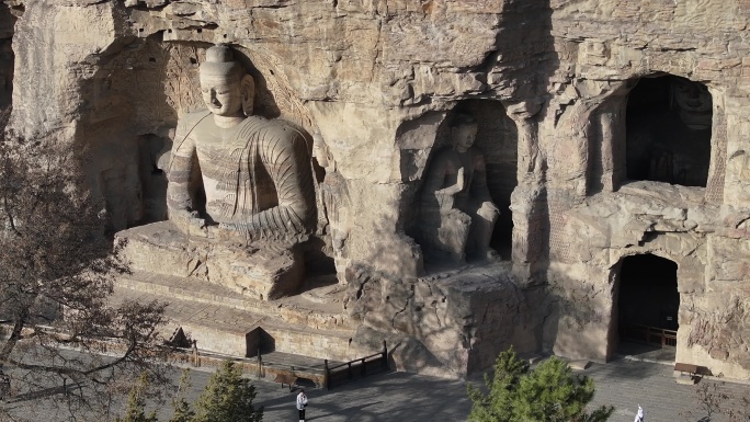 大同宣传片云冈石窟山西文旅片头石窟寺庙