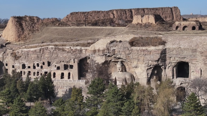 大同宣传片云冈石窟山西文旅片头石窟寺庙