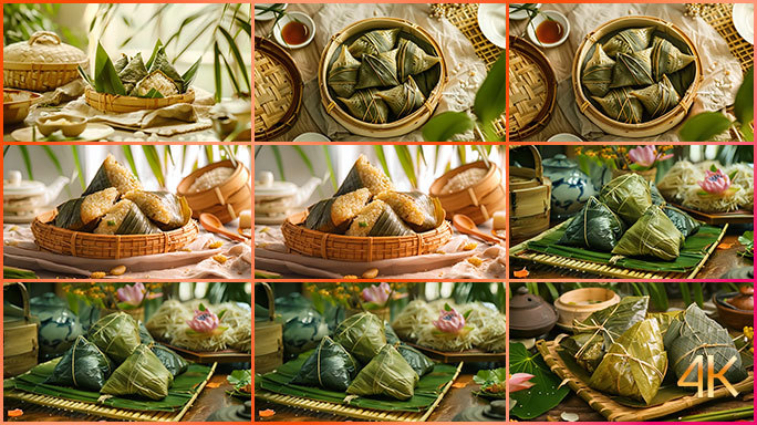 大合集 各种粽子端午节 民间传统龙舟节