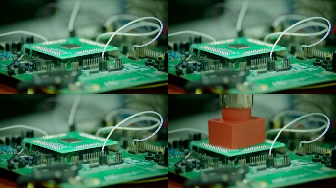 芯片半导体电源测试特写