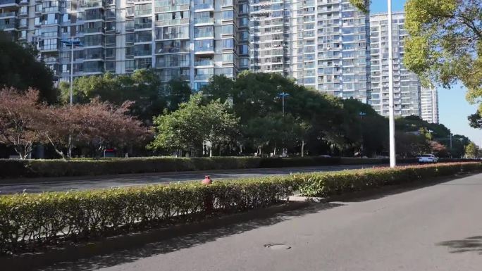 苏州金鸡湖现代建筑街景