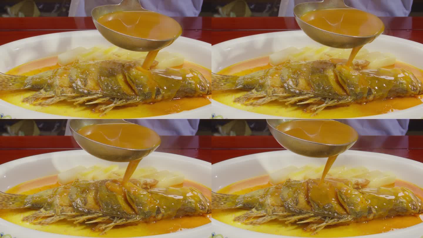 桂鱼浇汁 臭鳜鱼 徽菜美食