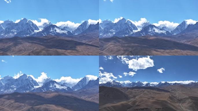 西藏普兰雪山延迟航拍