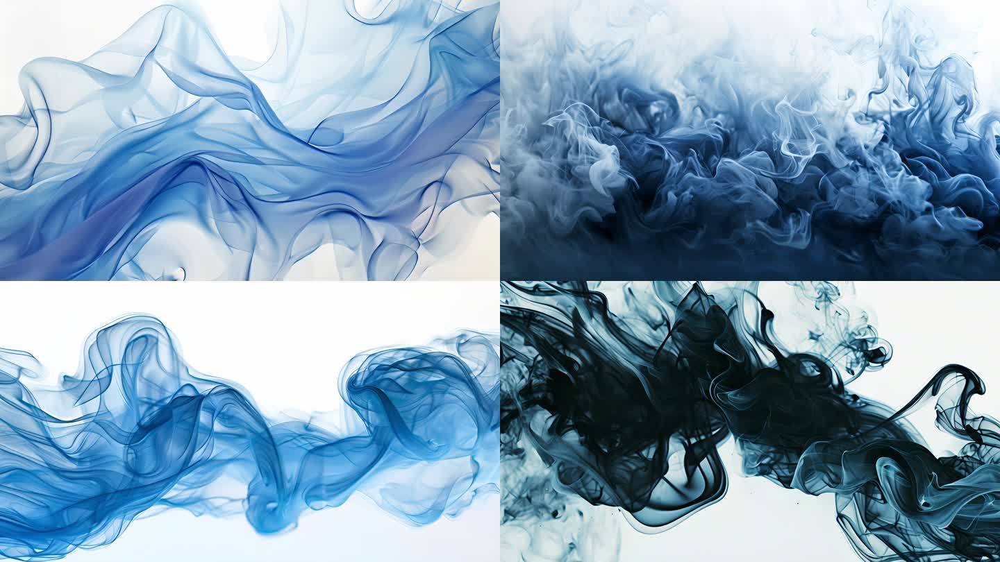 蓝色漂浮烟雾（2）
